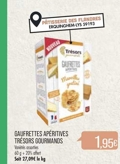 gaufrettes apéritives trésors gourmands
