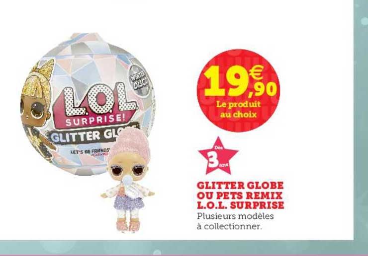 glitter globe ou pets remix l.o.l. surprise