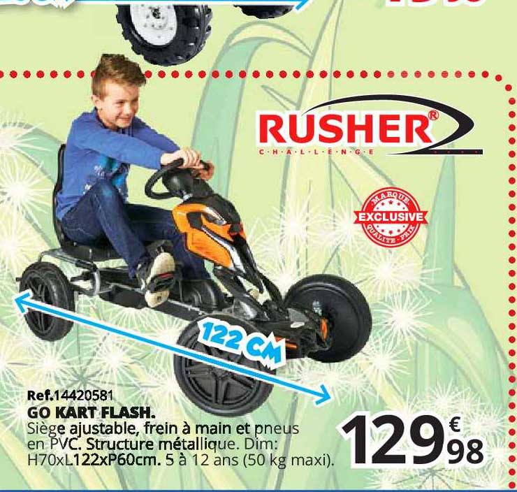 go kart flash rusher