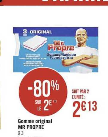 Gomme Original Mr Propre -80% Sur Le 2e