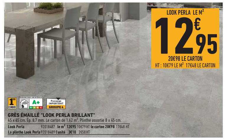 grès émaillé look perla brillant