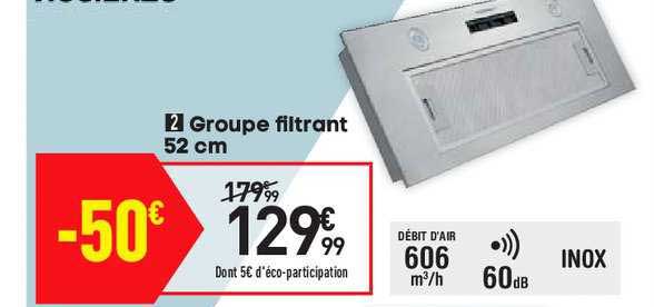 groupe filtrant 52 cm