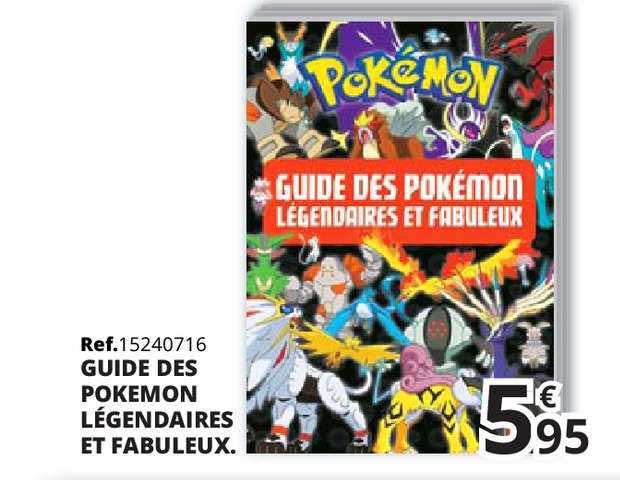 guide des pokemon légendaires et fabuleux
