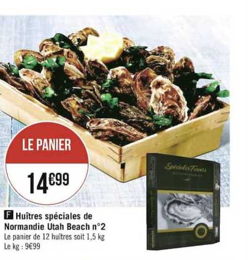huîtres spéciales de normandie utah beach °2