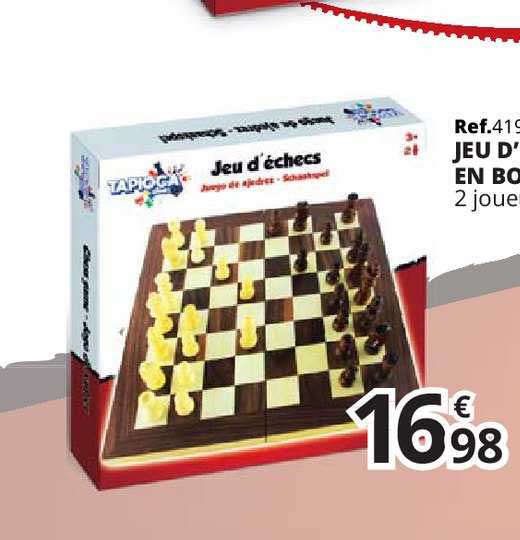 jeu d'échec en bois