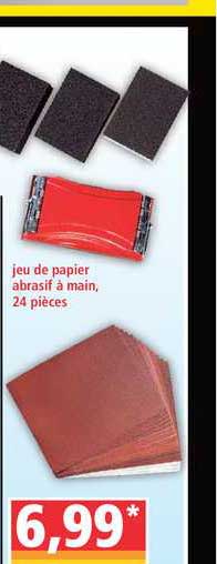 jeu de papier abrasif à main 24 pièces