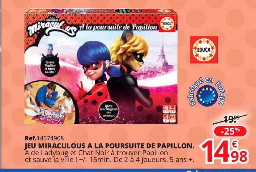 jeu miraculous à la poursuite de papillon miracul us