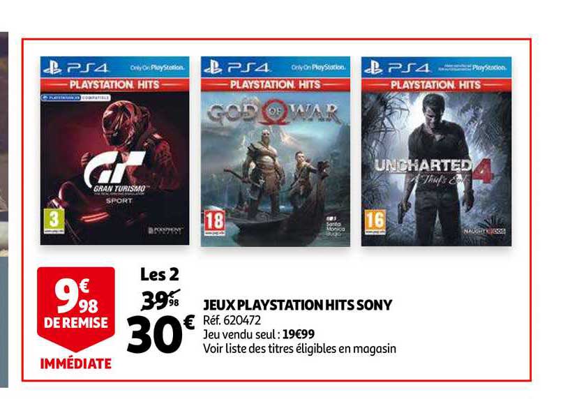 jeux playstation hits sony