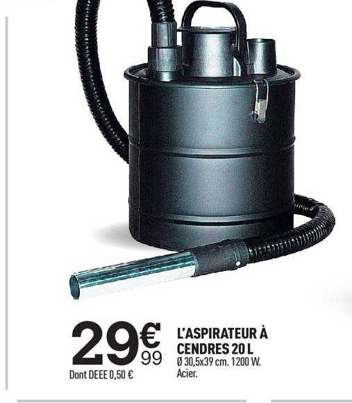 l'aspirateur à cendres 20 l