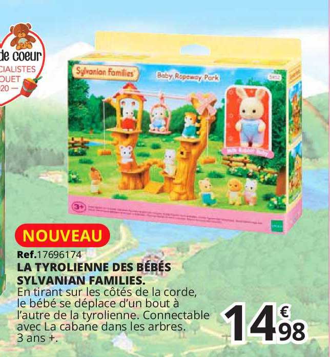 la tyrolienne des bébées sylvanian families