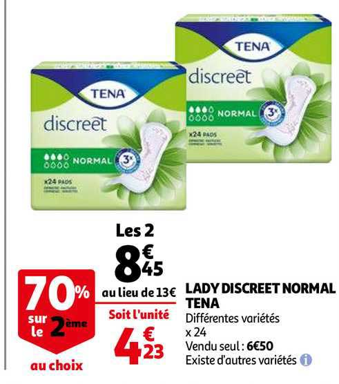 Lady Discreet Normal Tena 70% Sur Le 2ème Au Choix