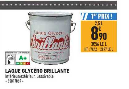 laque glycéro brillante