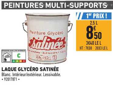 laque glycéro satinée