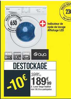 Lave Linge Hublot Aya