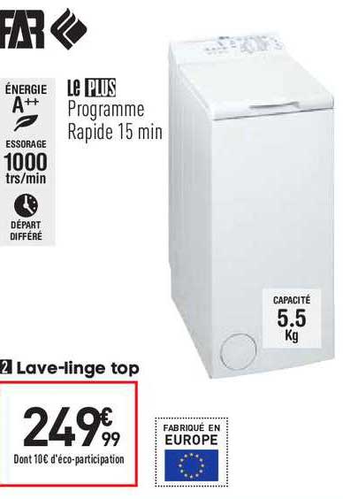 lave-linge top