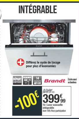 lave vaisselle intégrale brandt