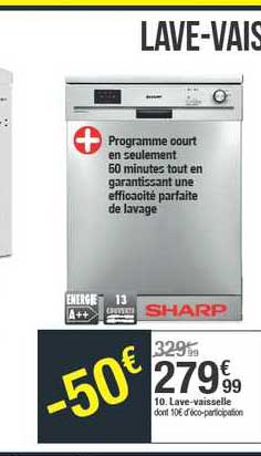 lave vaisselle sharp