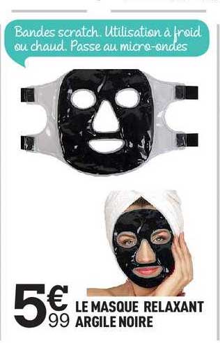le masque relaxant argile noire