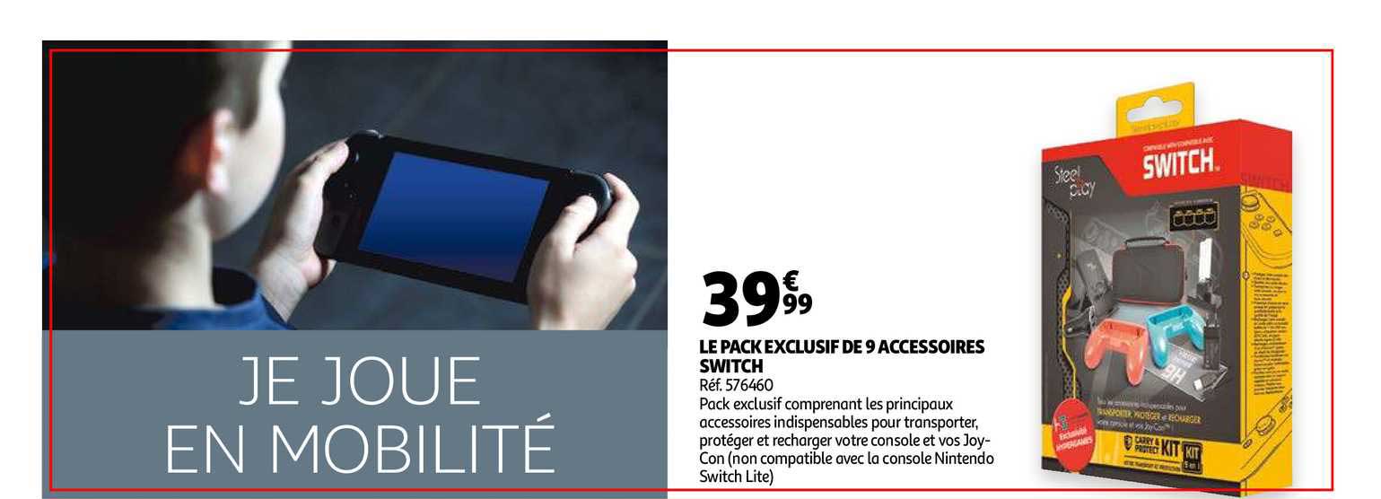 le pack exclusif de 9 accessoires switch