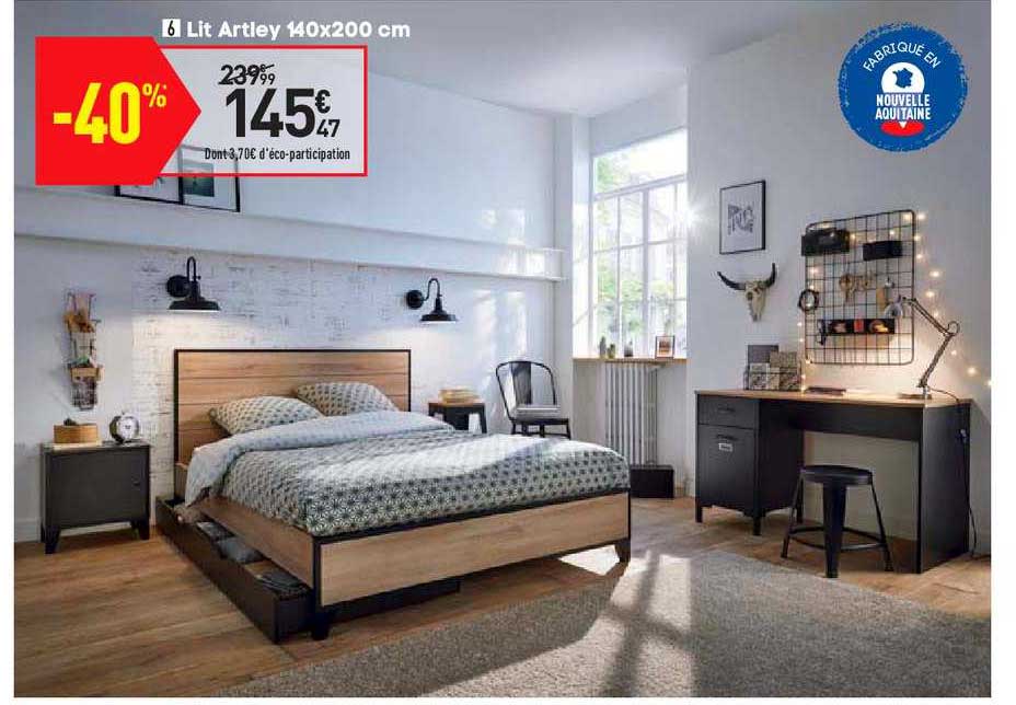 lit artley 140x200 cm