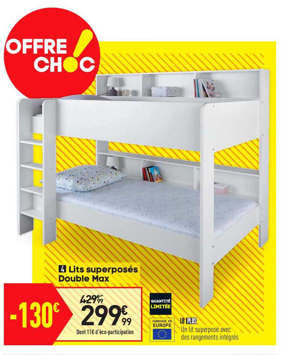 lits superposés double max