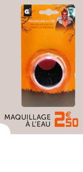 maquillage à l'eau
