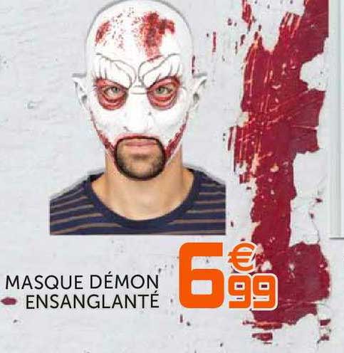masque démon ensanglantée