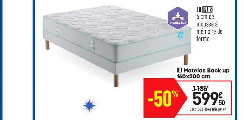 matelas back up 160x200 cm