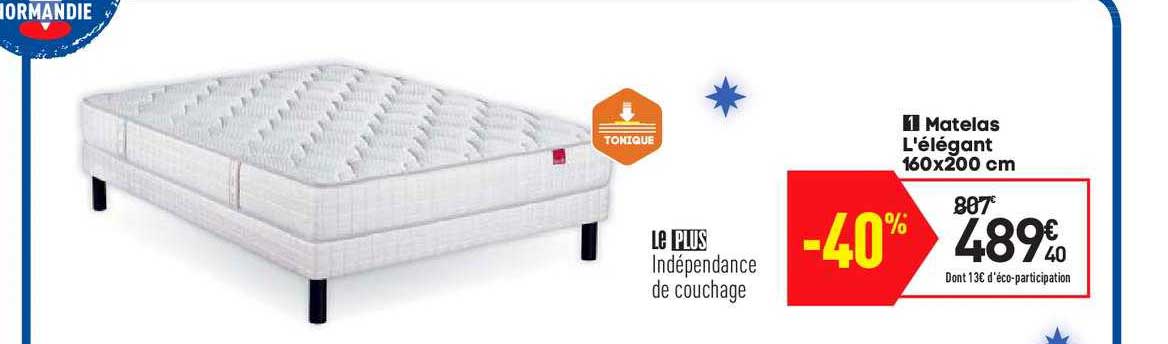 matelas l'élégant 160x200
