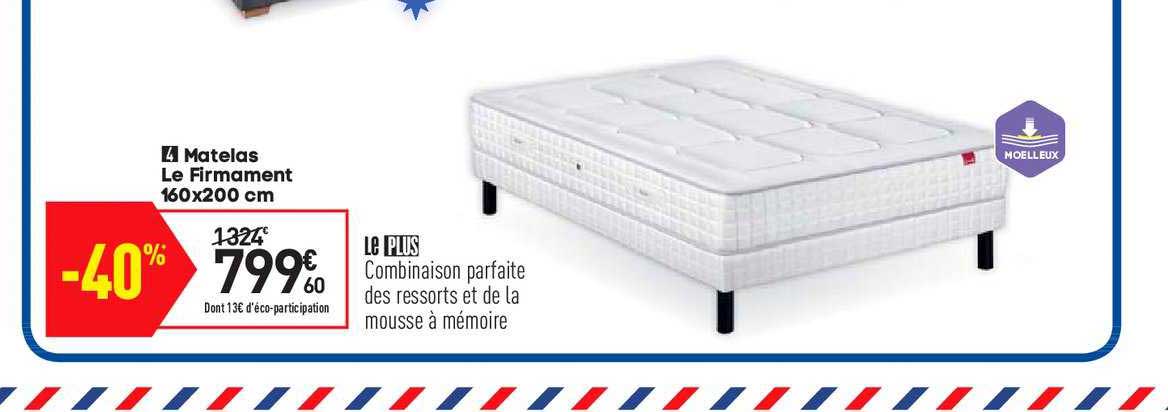 Matelas Le Firmament 160x200 Cm