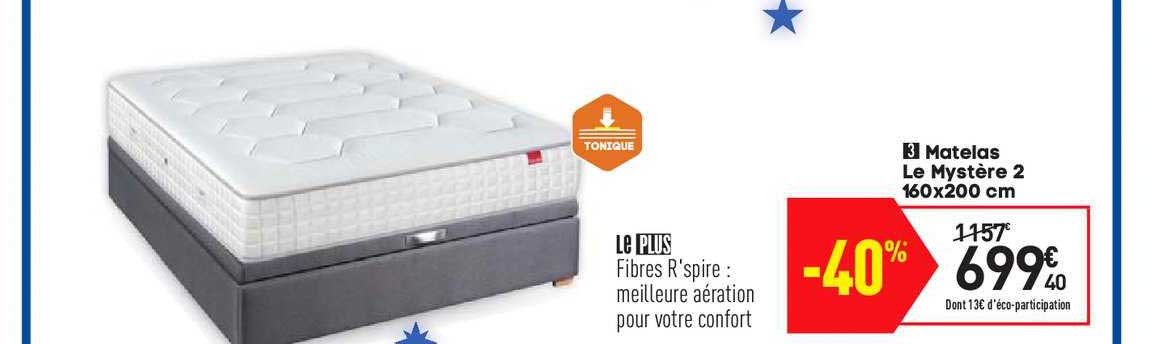 matelas le mystère 160x200 cm