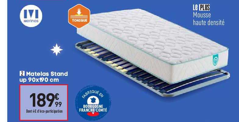 matelas stand up 90x190 cm