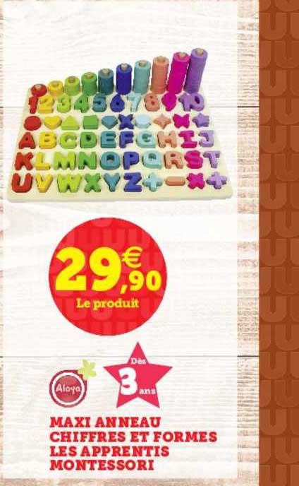 maxi anneau chiffres et formes les apprentis montessori