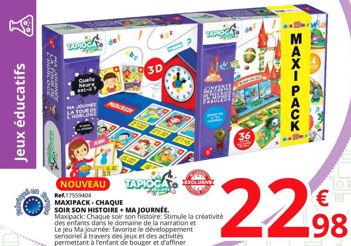 maxipack  chaque soir son histoire ma journée