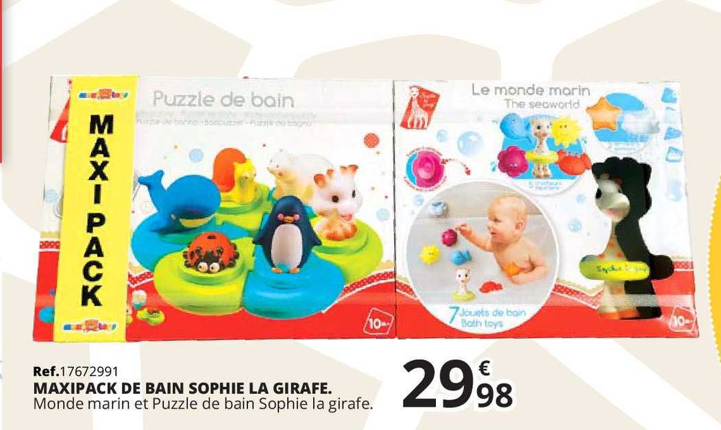 maxipack de bain sophie la girafe