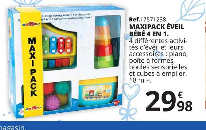 maxipack éveil bébé 4 en 1