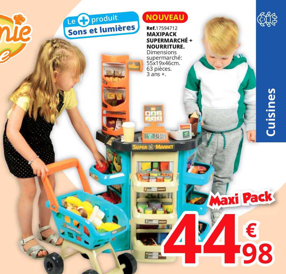 maxipack supermarché + nourriture