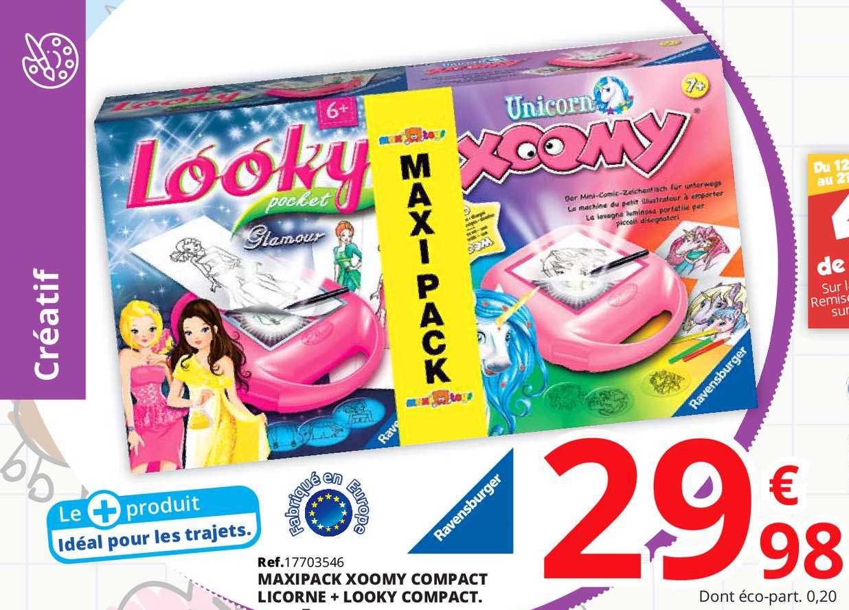 maxipack xoomy compact licorne + looky compact