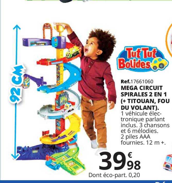 mega circuit spirales 2 en 1 (+ titouan, fou du volant)