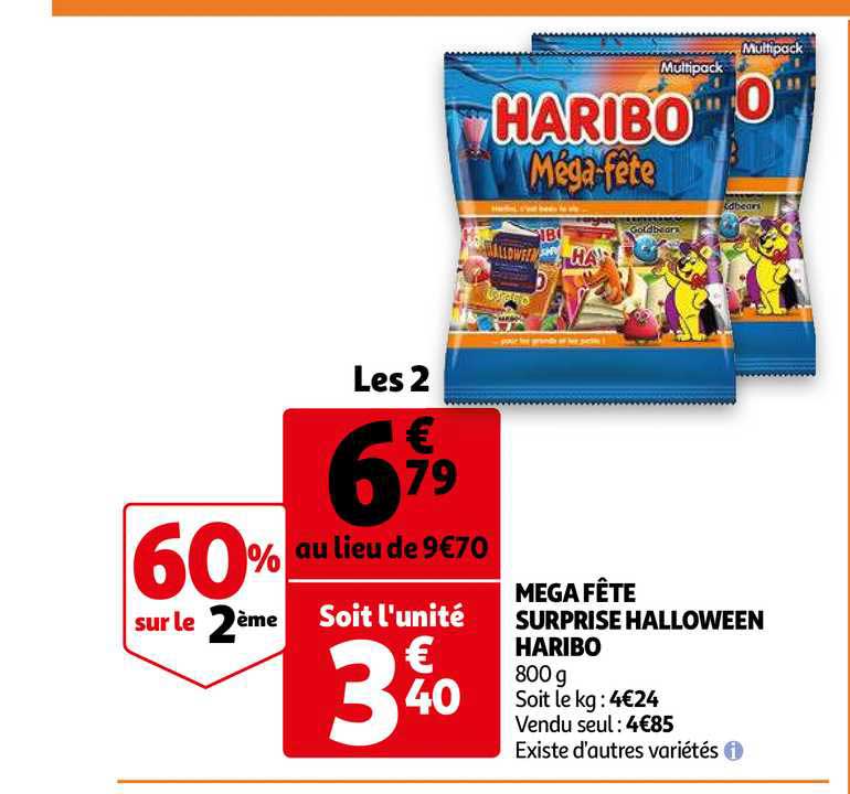 Mega Fête Surprise Halloween Haribo 60% Sur Le 2ème
