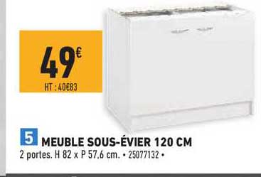 meuble sous évier 120 cm