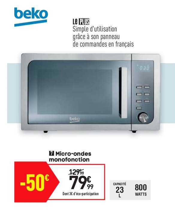 micro-ondes monofonction