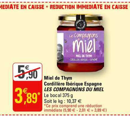 miel de thym cordillère ibérique espagne les compagnons du miel