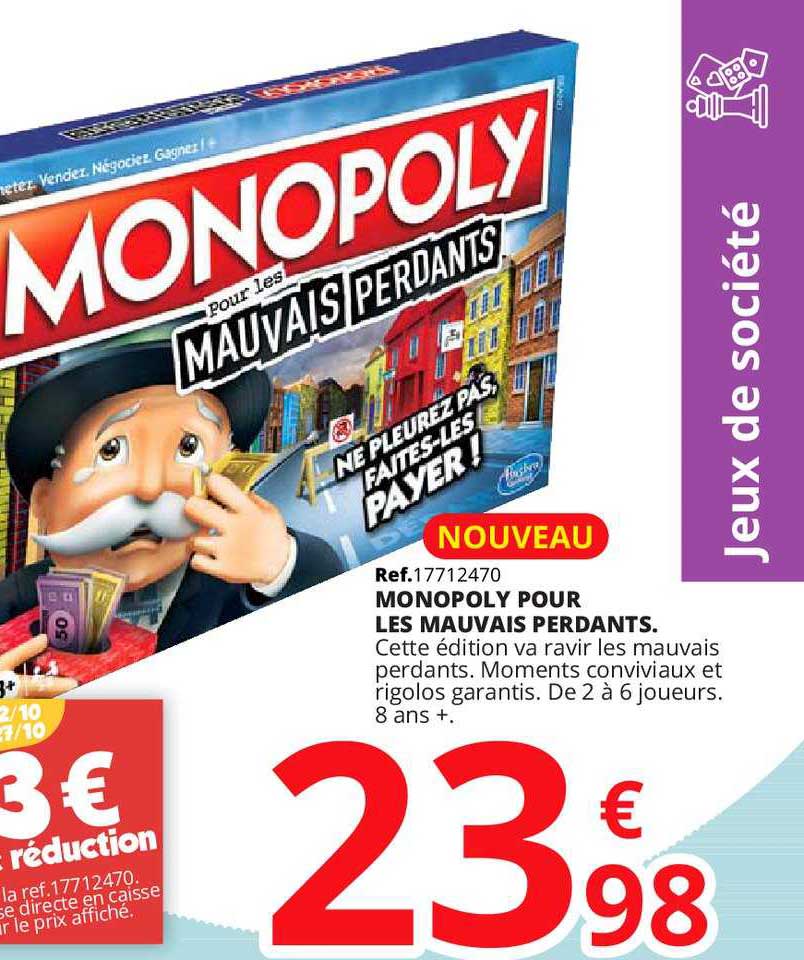 monopoly pour les mauvais perdants