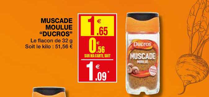 muscade moulue "ducros"