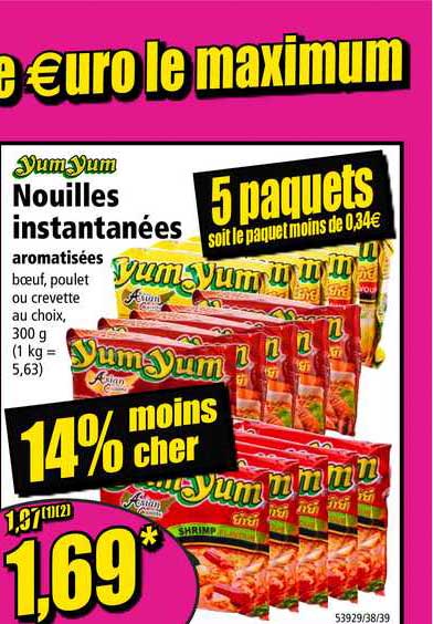Nouilles Instantanées Yum Yum
