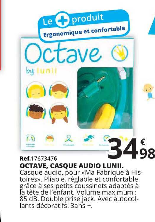 octave, casque audio lunii