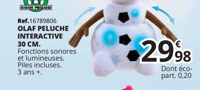 Olaf Peluche Interactive 30 Cm