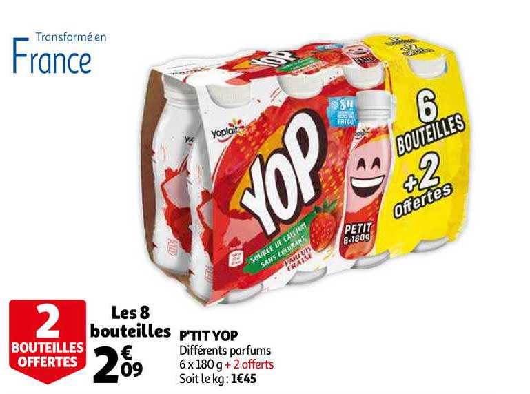 p'tit yop 6+2 offertes