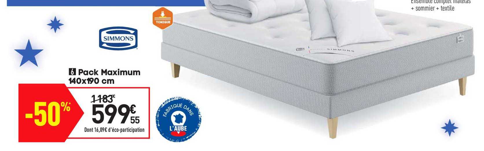 pack maximum 140x190 cm